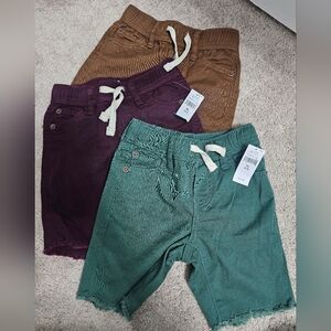 Boys GAP denim Shortd Kids' Green, Brown, and Burgundy.